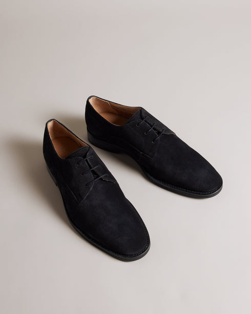 KAMTENN-Shoes-Get dressy with KAMTENN. These suede leather derby shoes are designed with formal occasions in mind: team with your suit of choice, and you're all set. Formal shoes Derby style Suede leather Lace up Resin sole- Ted Baker Romania